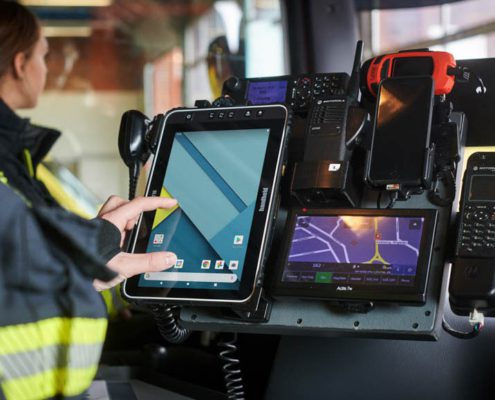 Handheld Algiz RT10 im Einsatz