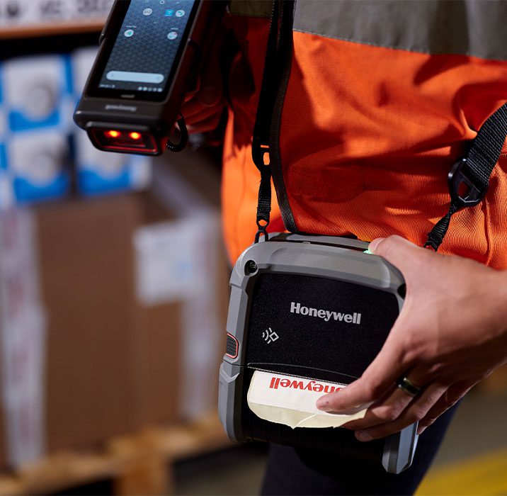 Unterwegs Etiketten drucken mit dem Honeywell RPF-Mobildrucker